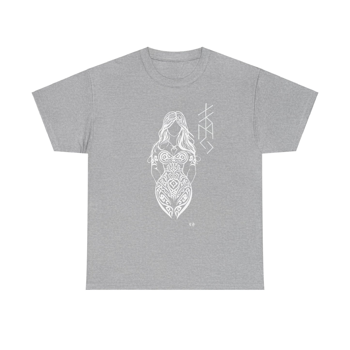 Valhalla Division Wolf, Viking Freya Heavy Cotton Tee