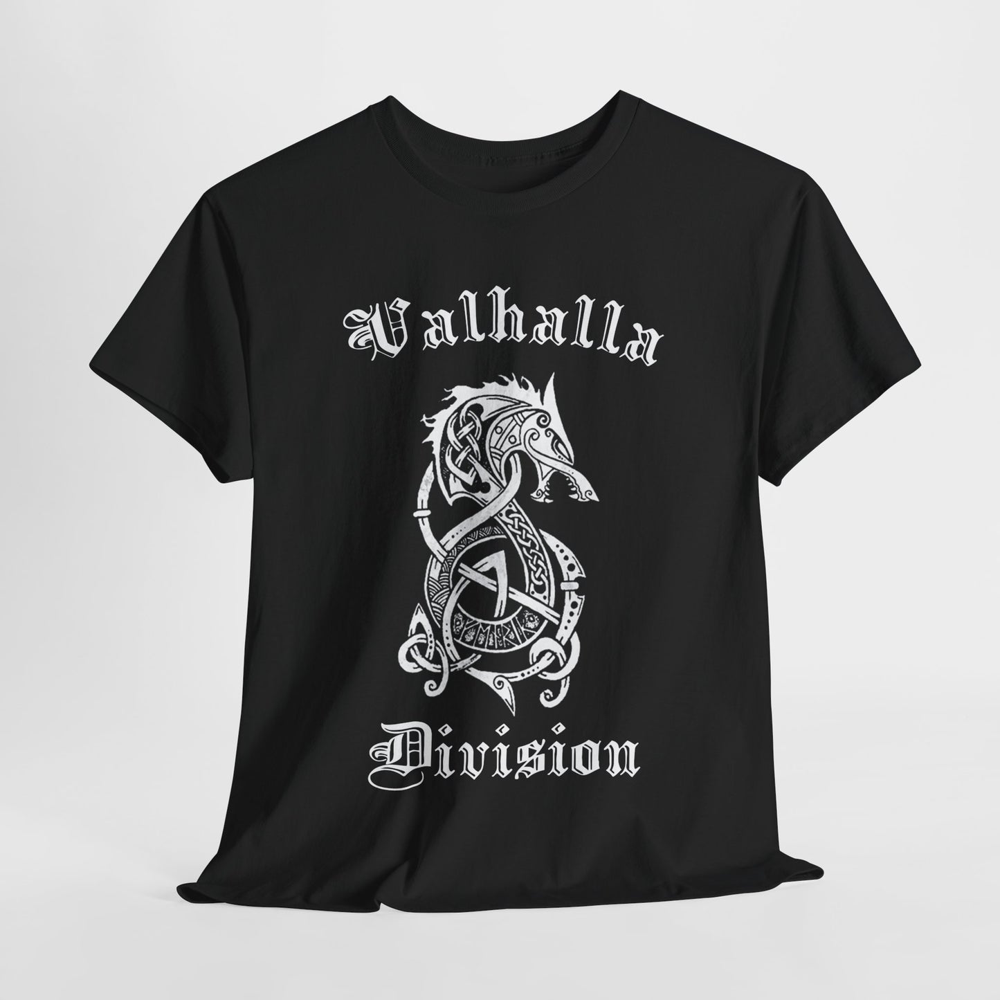 Valhalla Division Wolf, Viking Fenrir Unisex Heavy Cotton Tee