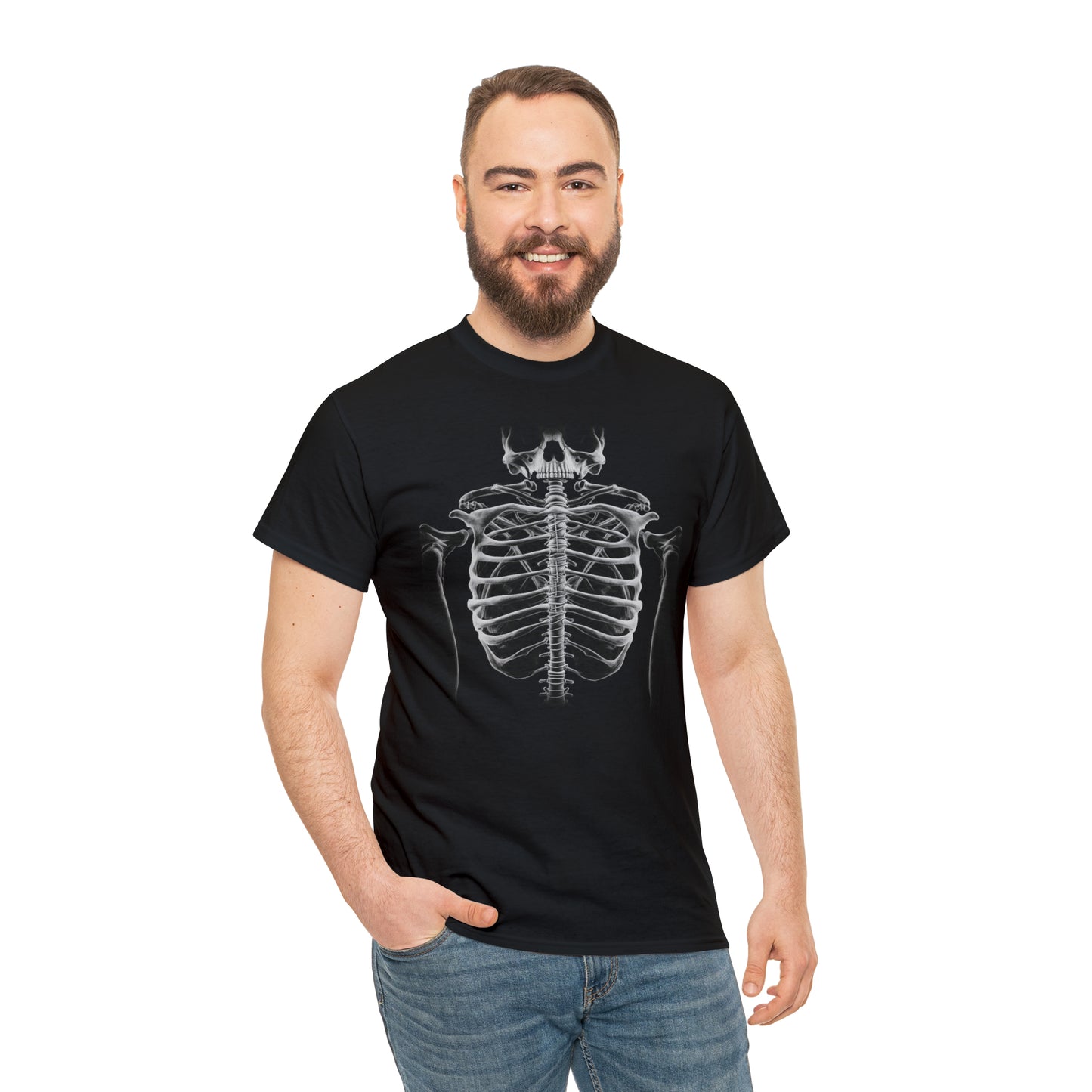 Skeleton Unisex Heavy Cotton Tee