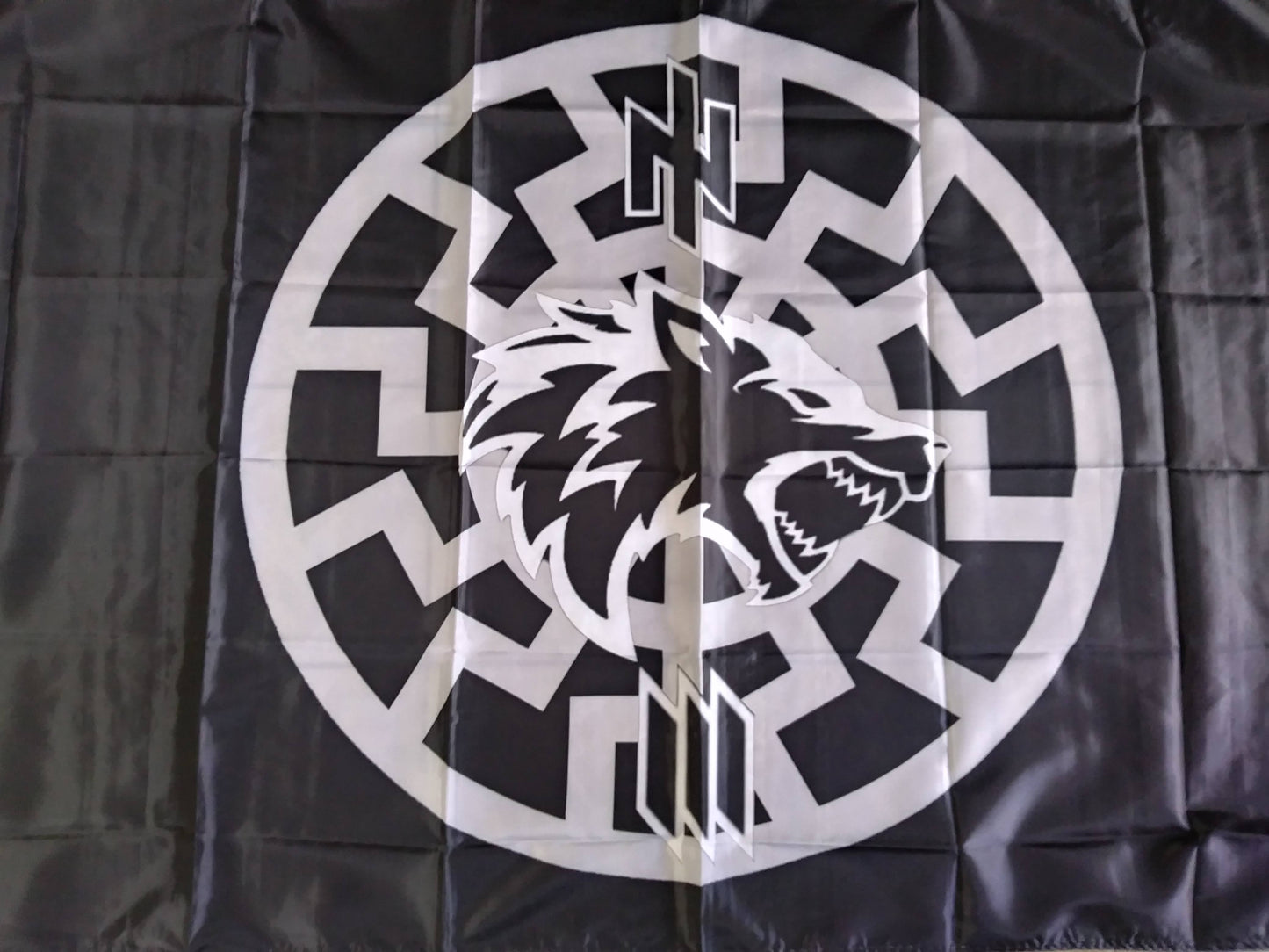 3rd III Separate Assault Brigade Wolf Flag Banner Black Sun