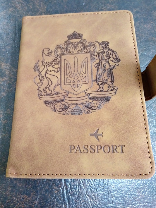 Ukraine map 1918 Ultra-Thin RFID Passport Holdeр Ukrainian People's Republic