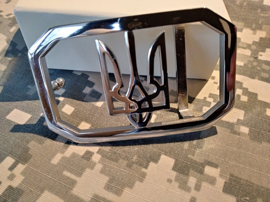 Military Belt Buckle Ukraine Trizub Stainless steel