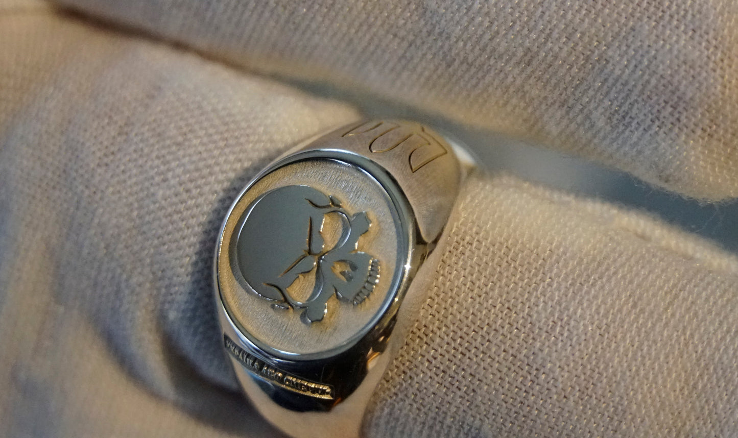 Ukraine Man Military 925 Sterling Solid Silver Ring Ukraine or Death