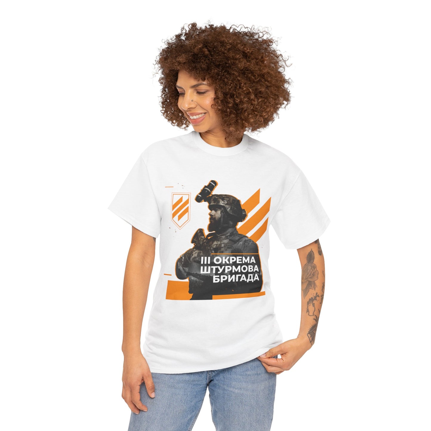 3rd Assault Brigade (Ukraine) Azov Heavy Cotton Tee
