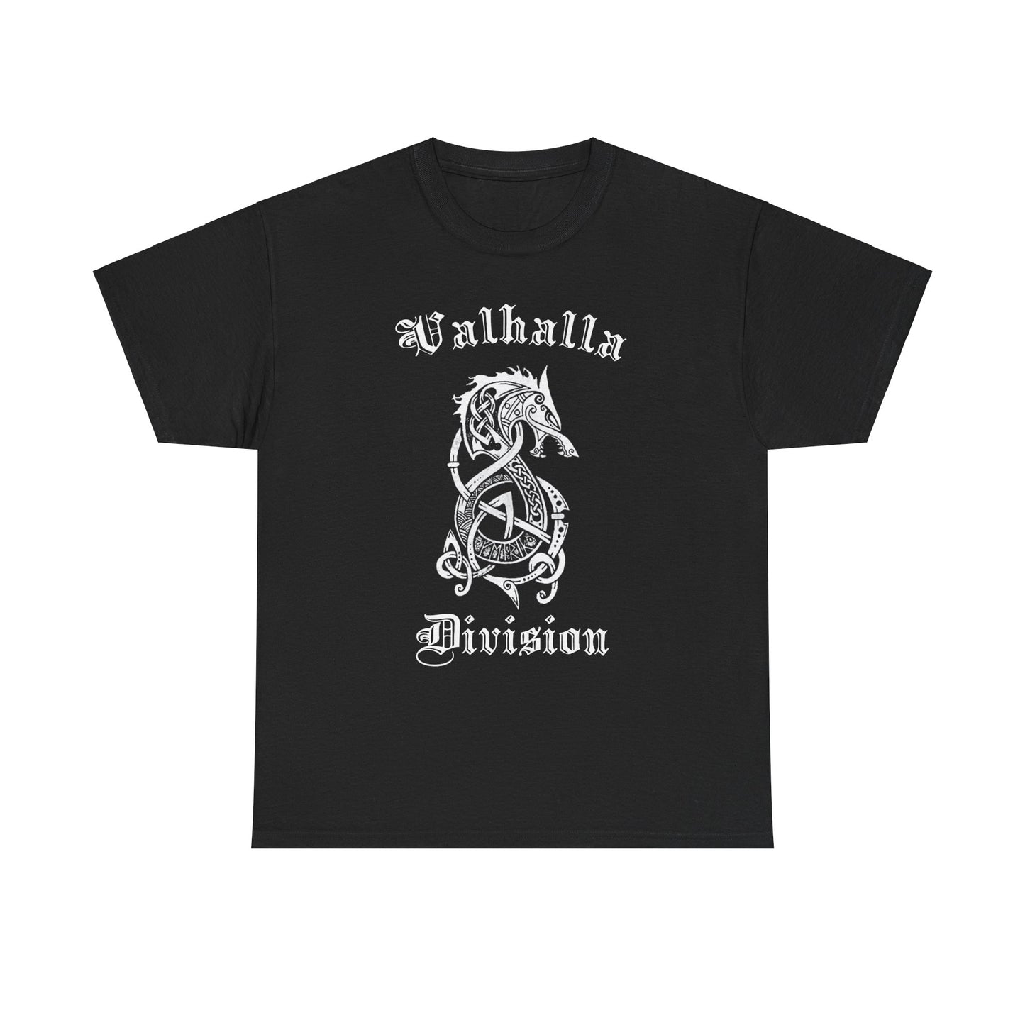 Valhalla Division Wolf, Viking Fenrir Unisex Heavy Cotton Tee