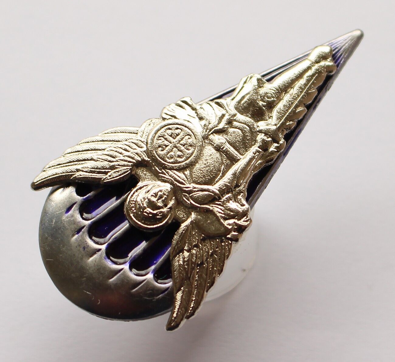 UKRAINIAN ARMY BADGE Paratroopers Airborne Troops Medal Skydiver Archangel Michael VDV Gold Silver