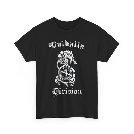 Valhalla Division Wolf, Viking Fenrir Unisex Heavy Cotton Tee