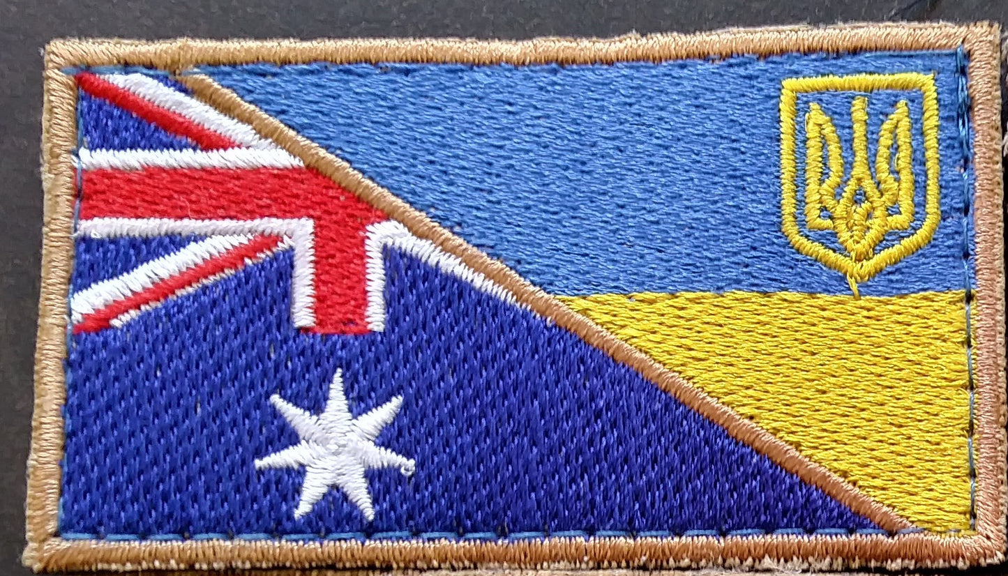 INTERNATIONAL Legion (Ukraine)  Ukraine War Flag patch Velcro