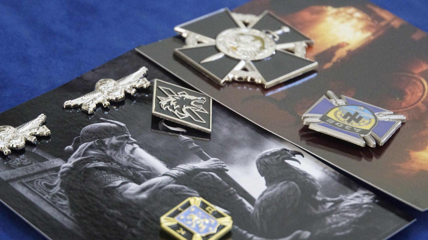 ARMY of UKRAINE GIFT SET of 6 badges + BONUS 2 ODIN Postcards