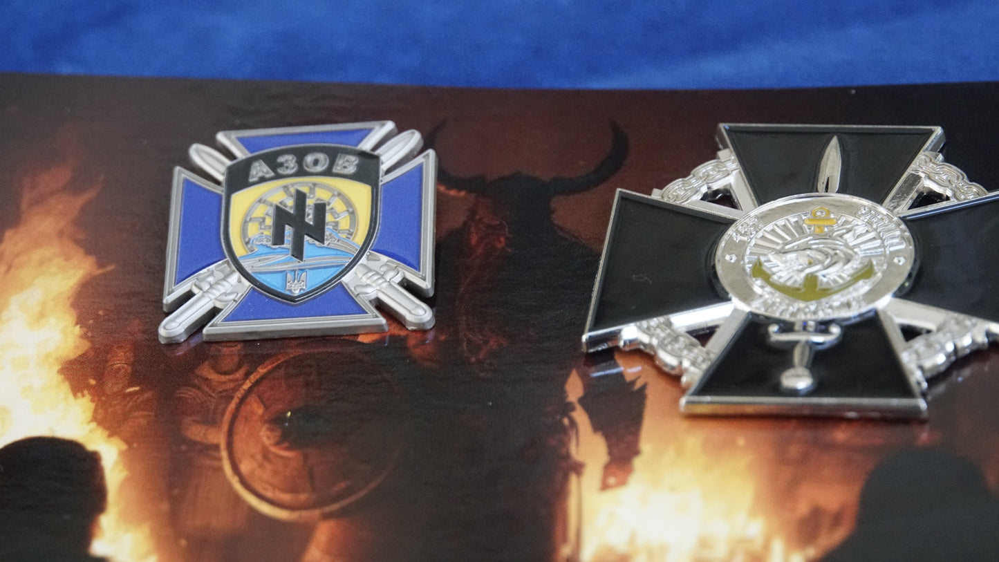 ARMY of UKRAINE GIFT SET of 6 badges + BONUS 2 ODIN Postcards