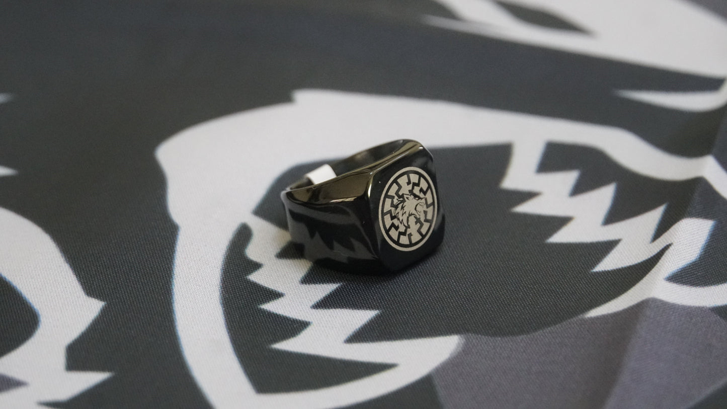 Ukraine Man Military Ring Black Type One N Blacksun
