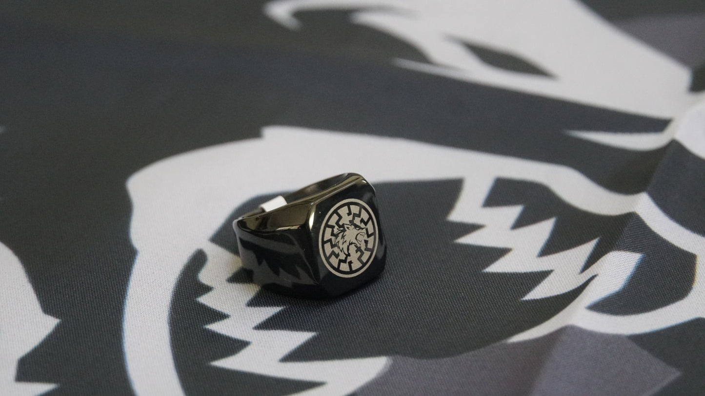 Ukraine Man Military Ring Black Type One N Blacksun