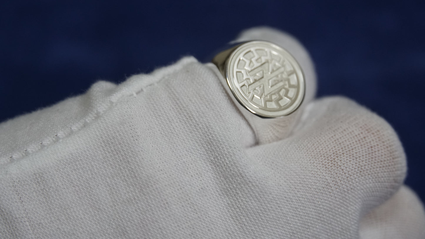 Ukraine Man Military 925 Sterling Silver Ring AZOV Idea of Nation BlackSun