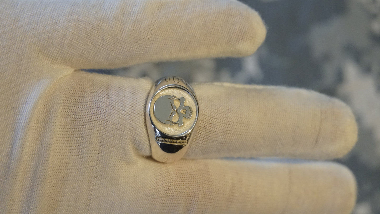 Ukraine Man Military 925 Sterling Solid Silver Ring Ukraine or Death