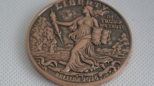 2026 WW III 50 mm WW 50mm Bronze Medal – Trump Liberty War Strait of Hormuz 2oz DEEP SEA EXCHANGE ART ARTIFACT