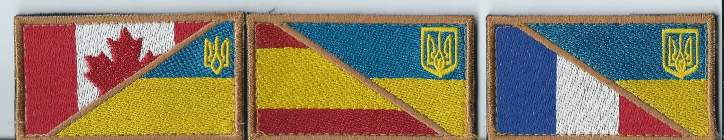 INTERNATIONAL Legion (Ukraine)  Ukraine War Flag patch Velcro