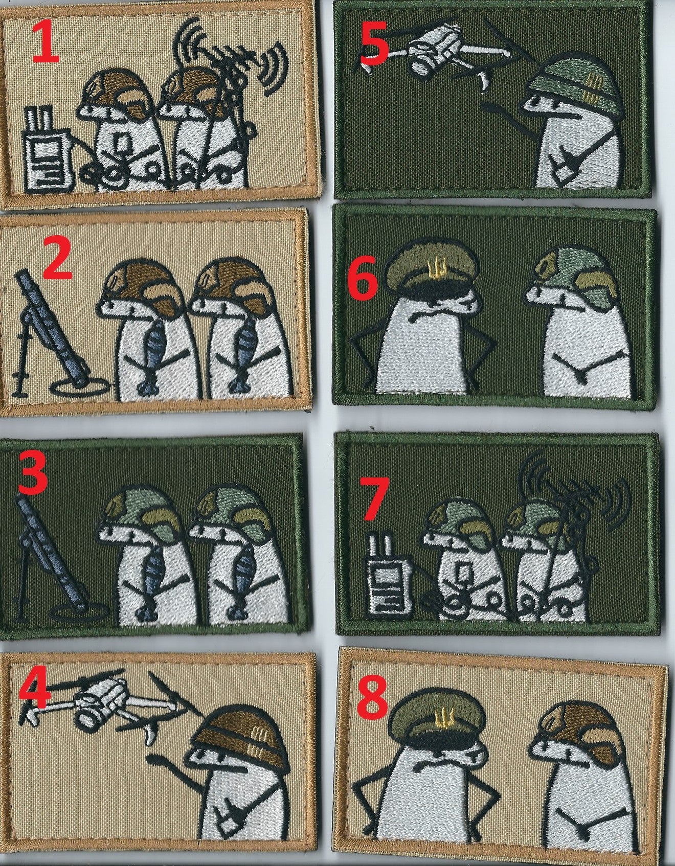 UKRAINIAN ARMY MORALE WAR HUMOR PATCH FLORK SET 3