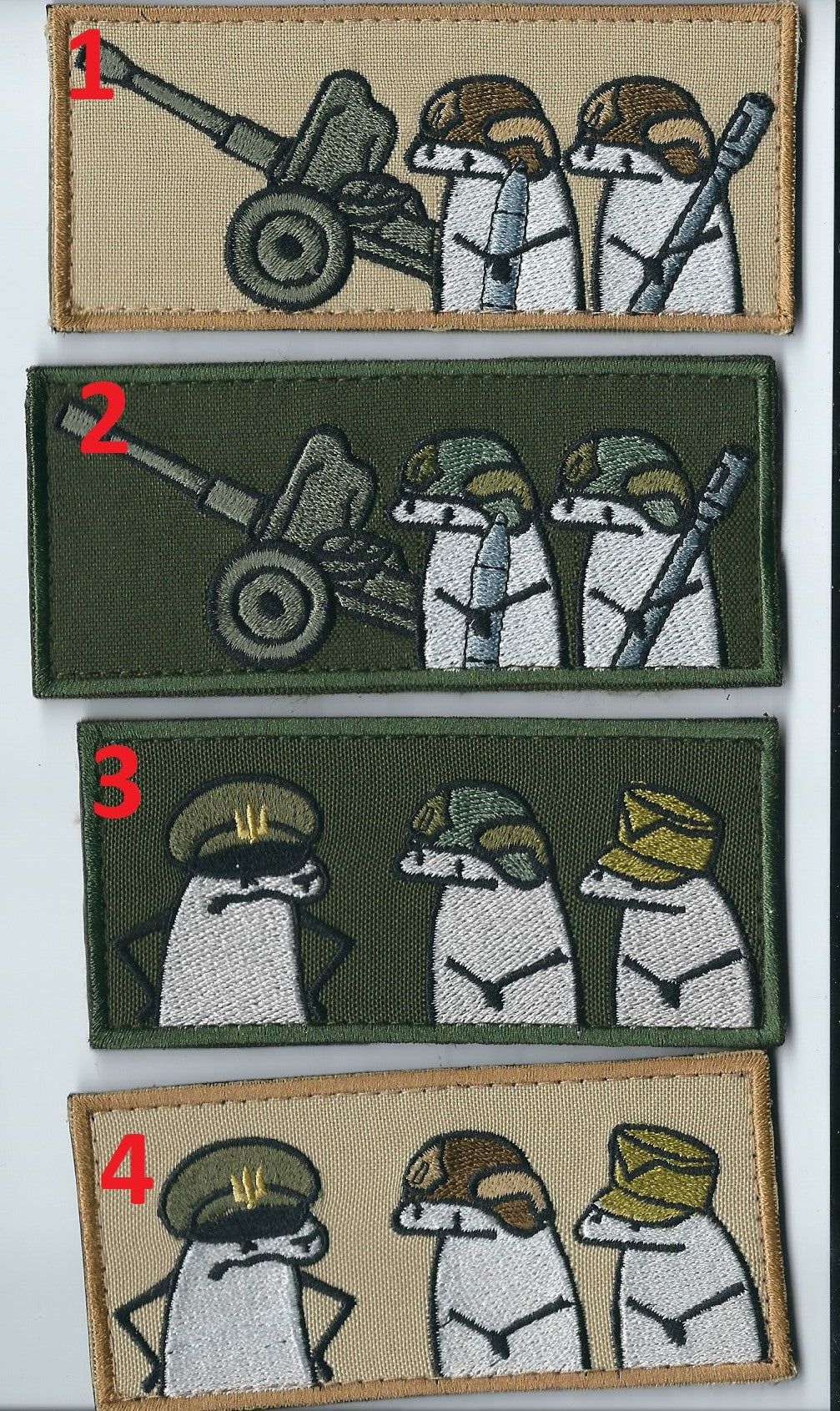 UKRAINIAN ARMY MORALE WAR HUMOR PATCH FLORK SET 4