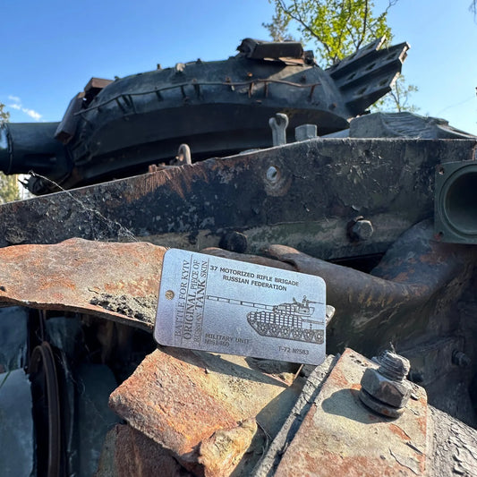 Army Gift Keychain Sign Made from Downed Russian Missle Kinzhal Kh-47 from Kyiv of Ukraine