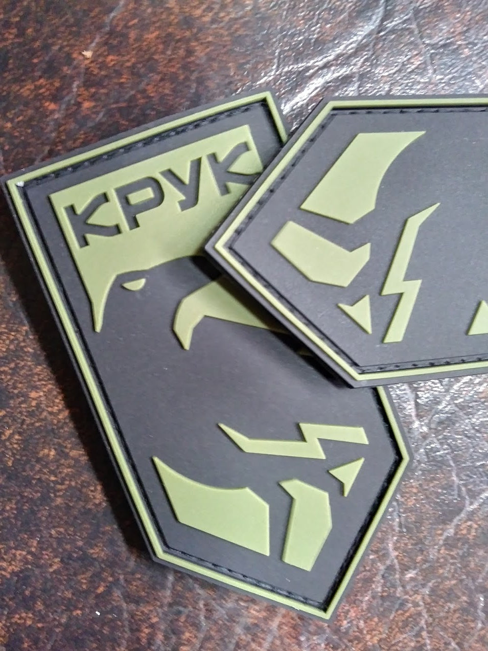ARMY of UKRAINE UKRAINIAN BATTALION UNIT KRUK Raven AZOV A30B PATCH Regiment 3D PVC Rubber Patch Green