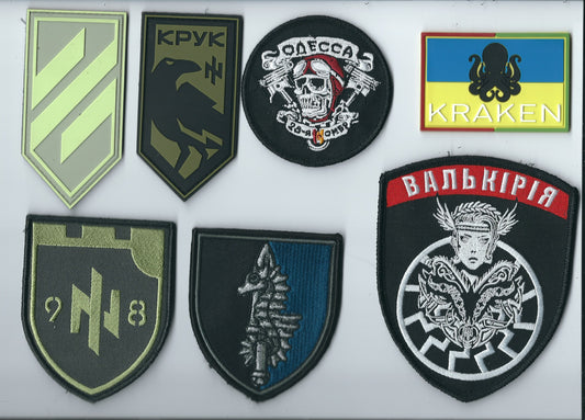 ARMY of UKRAINE Azov, 3rd Assault,Spec Ops, Kraken  Set of 6 + 1 Patches Sale