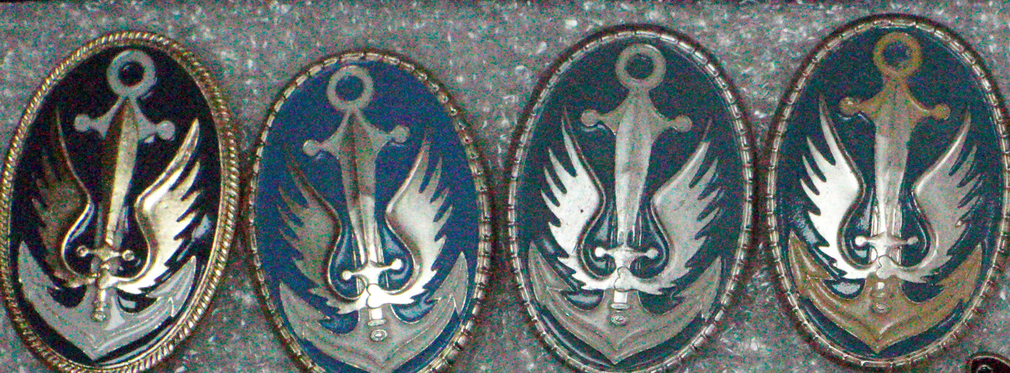 UKRAINE NAVY Hat Badge Pin MARINE Battalion