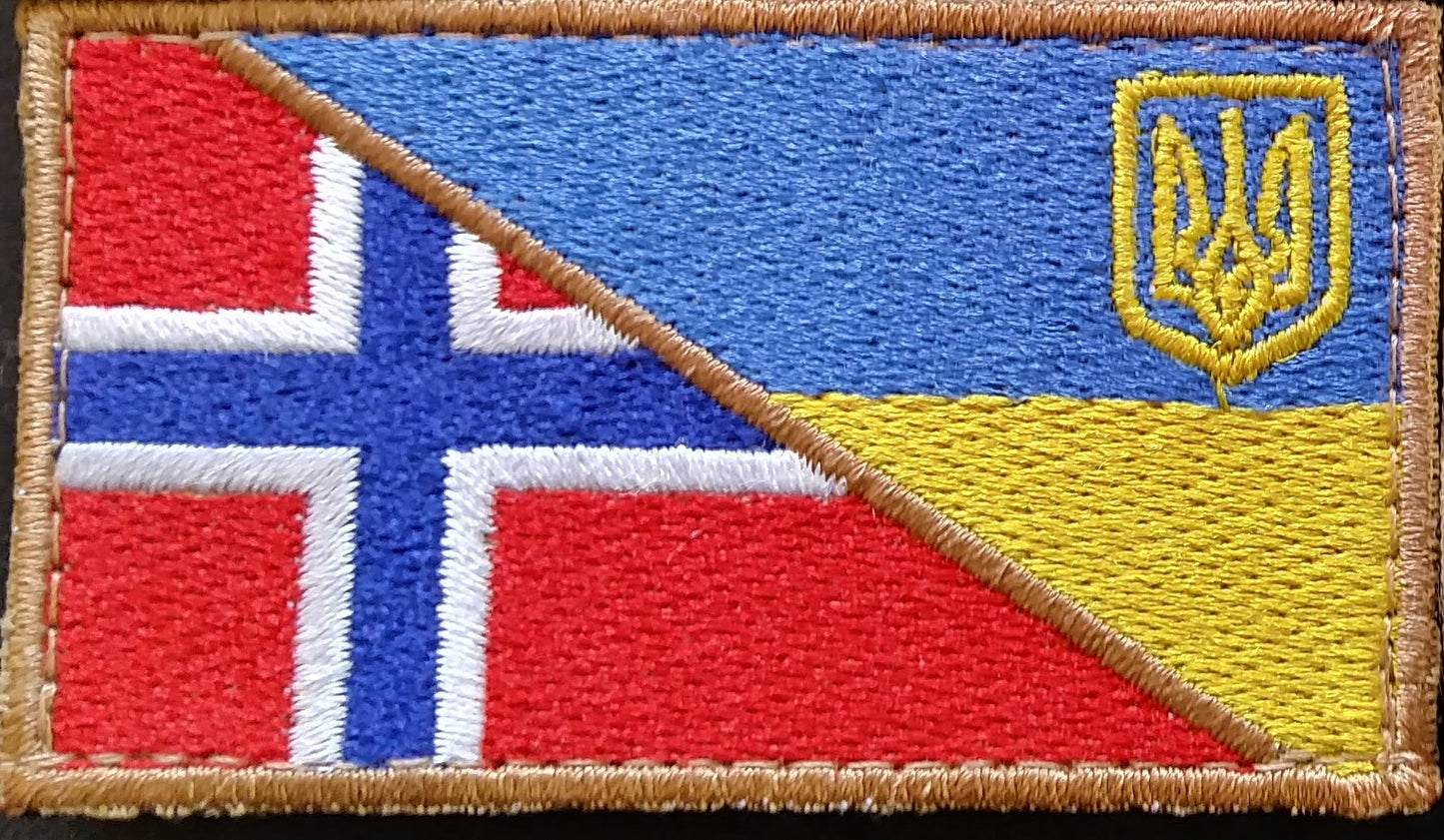 INTERNATIONAL Legion (Ukraine)  Ukraine War Flag patch Velcro
