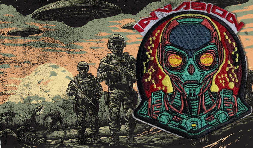 Alien Invasion Patch Velcro