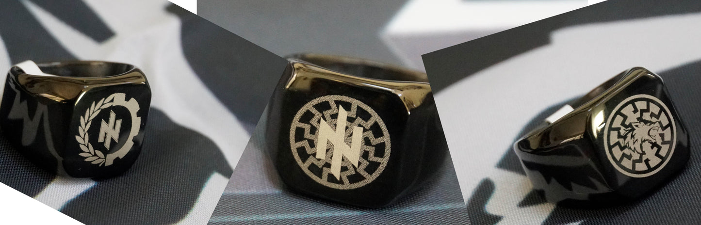 Ukraine Man Military Ring Black Type One N Blacksun