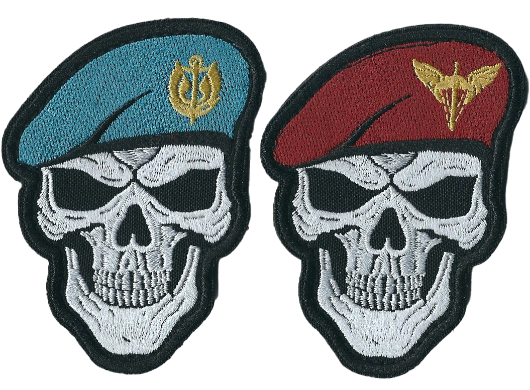 UKRAINE ARMY Airborne and Marines Troops. Set of 2 Patches of the Armed Forces of Ukraine
