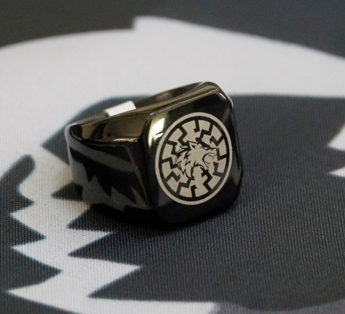 Ukraine Man Military Ring Black Type One N Blacksun