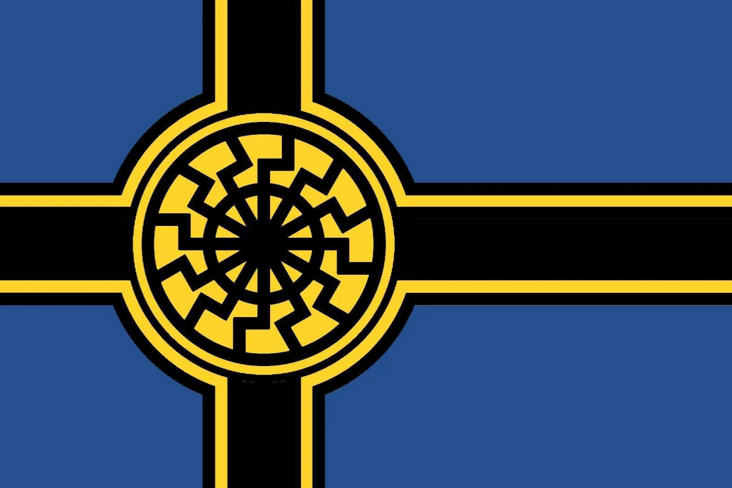 Flag Banner Nordic Black Sun, Azov or Custom Flag