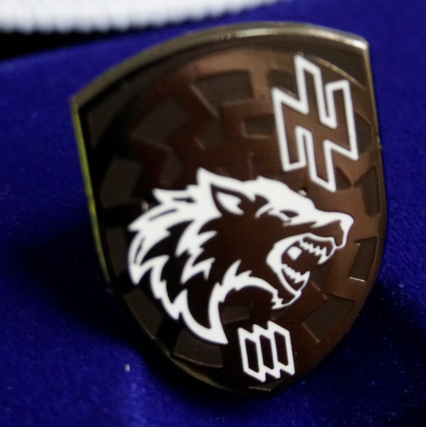 Pin Badge ARMY of UKRAINE Former AZOV 3rd Separate Assault Brigade Werewolf Black Sun