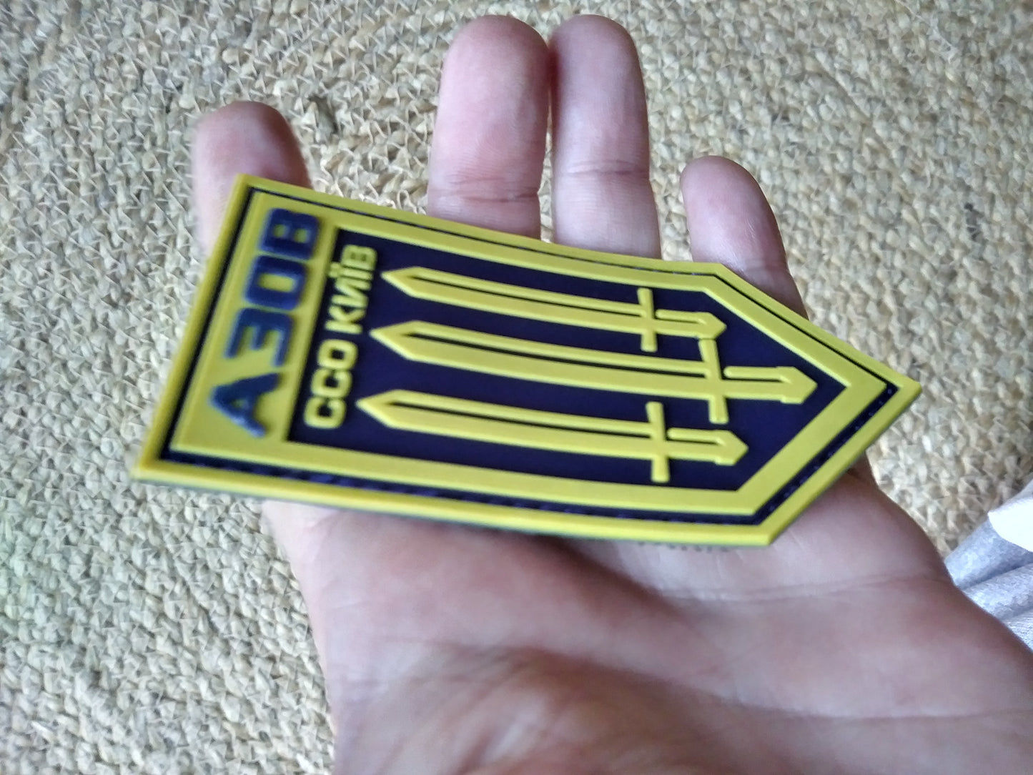 New ARMY of UKRAINE BATTALION UNIT AZOV A30B PATCH CCO Kyiv Kiev Regiment 3D PVC Rubber Patch