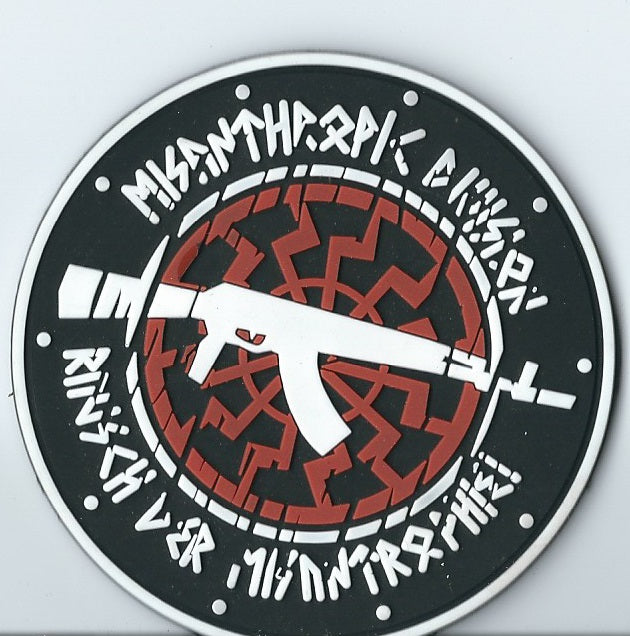 Misanthropic Division AZOV VIKING RUNA SHIELD  Black Sun AK47 Tacktical MORALE PVC Patch