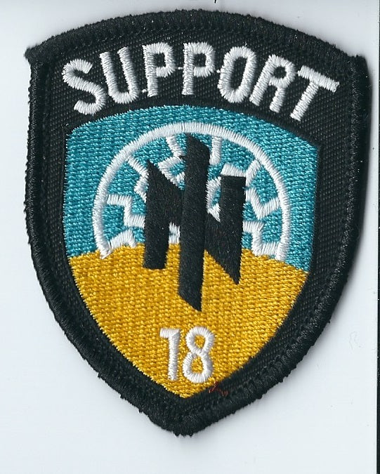 ARMY of UKRAINE UKRAINIAN BATTALION UNIT AZOV SUPPORT 18 TACTICAL MORALE PATCH