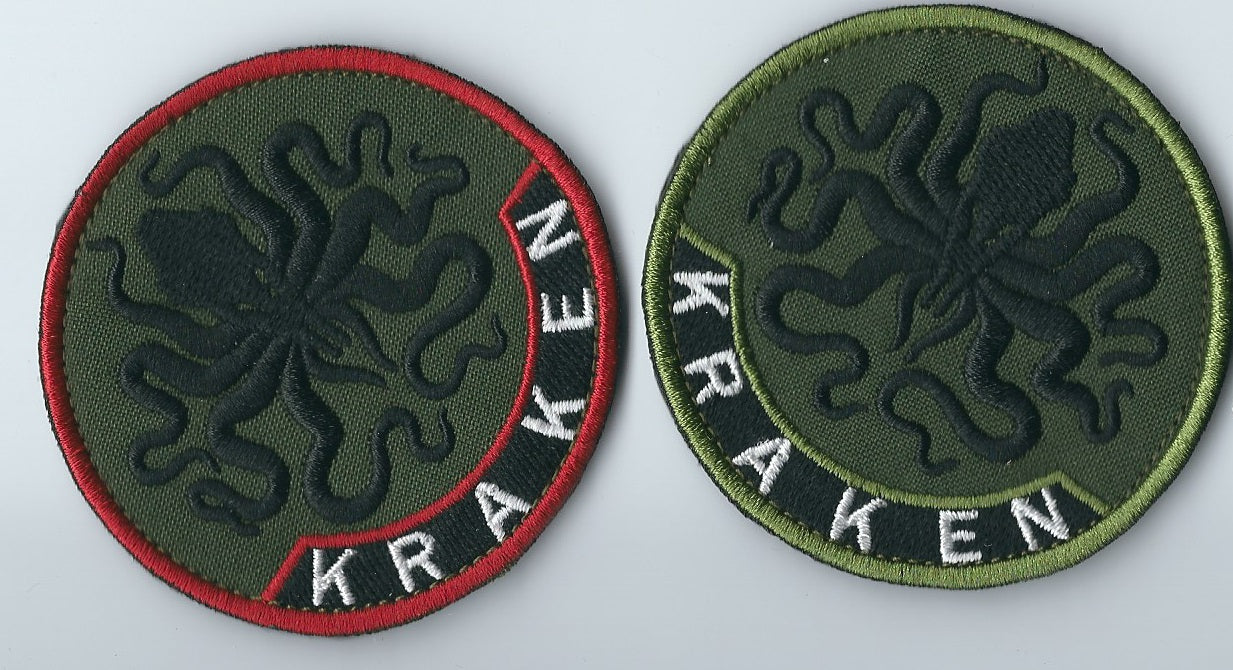 ARMY of UKRAINE UKRAINIAN BATTALION UNIT AZOV KHARKIV KRAKEN REGIMENT TACTICAL MORALE CIrcle PATCH