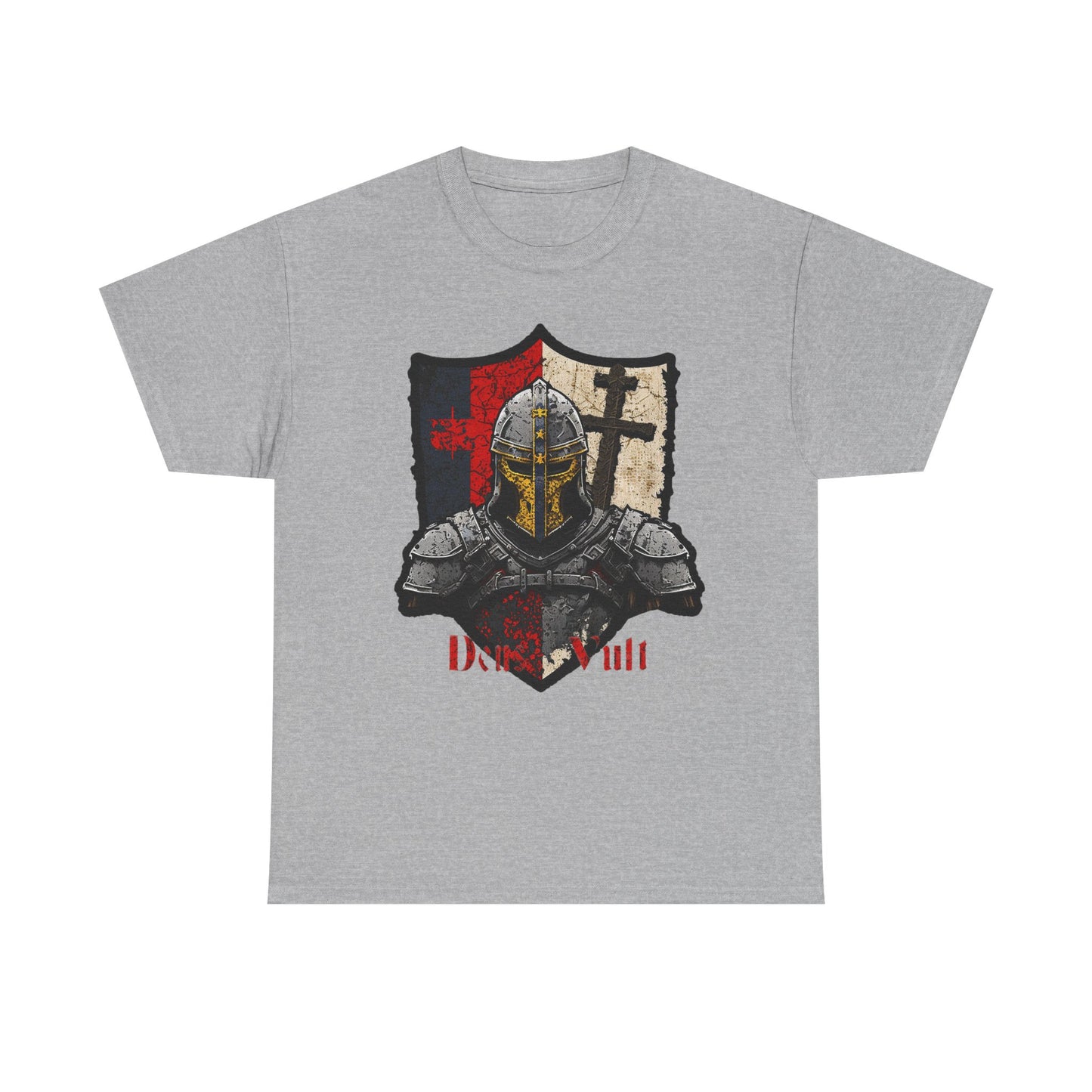 Knight Shield T-Shirt — Crusader Templar Deus Vult