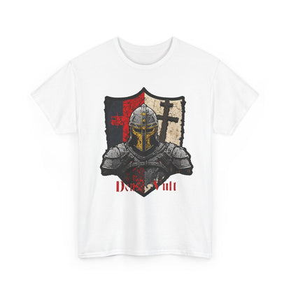 Knight Shield T-Shirt — Crusader Templar Deus Vult