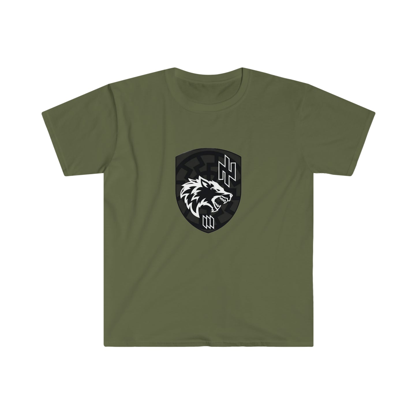 One side 3rd Separate Assault Brigade Wolf Unisex Softstyle T-Shirt