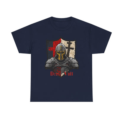 Knight Shield T-Shirt — Crusader Templar Deus Vult