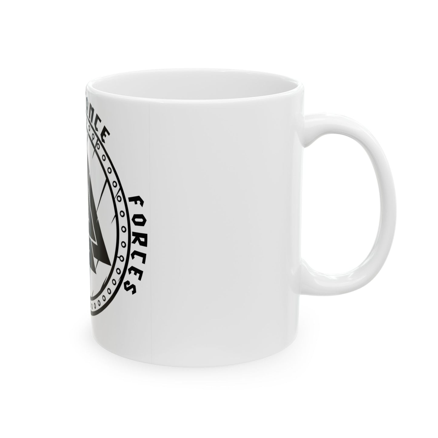 Valknut Resistance Ceramic Mug — Norse Symbol Coffee Cup (11oz/15oz)