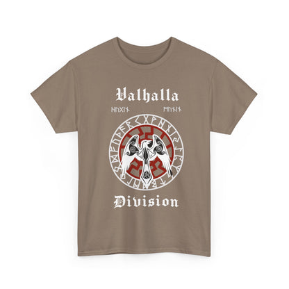 Valhalla Division Odin Raven, Viking  Unisex Heavy Cotton Tee