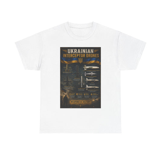 Ukrainian Interceptor DronesHeavy Cotton Tee