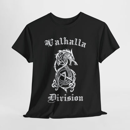 Valhalla Division Wolf, Viking  Fenrir Unisex Heavy Cotton Tee