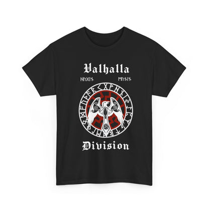 Valhalla Division Odin Raven, Viking  Unisex Heavy Cotton Tee