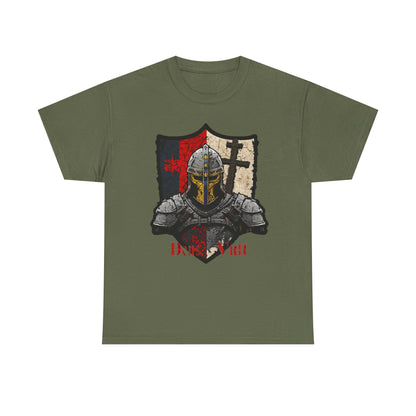 Knight Shield T-Shirt — Crusader Templar Deus Vult
