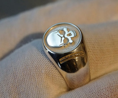 Ukraine Man Military 925 Sterling Solid Silver Ring Ukraine or Death