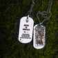 Stainless Steel Ukrainian Military Tactical Lucky Protective Amulet Dog Tag