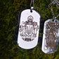 Stainless Steel Ukrainian Military Tactical Lucky Protective Amulet Dog Tag